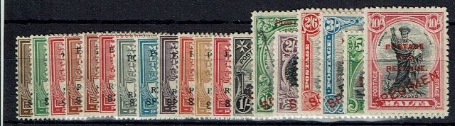 Image of Malta SG 174S/92S MM British Commonwealth Stamp